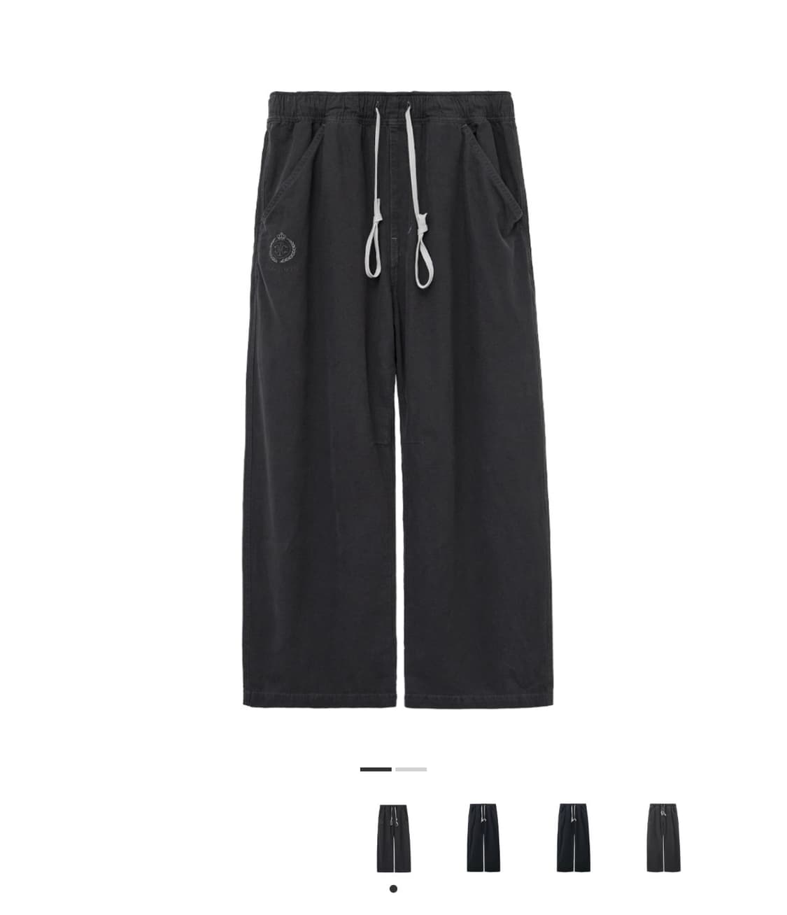 1) 폴리테루 휴먼인덱스 휴먼 파자마 팬츠 딥 차콜 상품이미지1