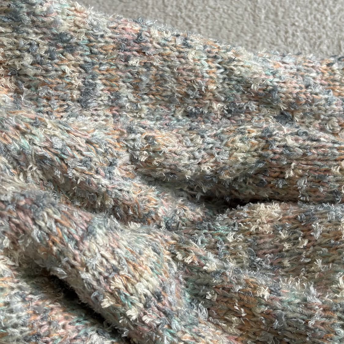 일본빈티지 putielal 하구미 사와코깔 파스텔톤 니트 상품이미지7