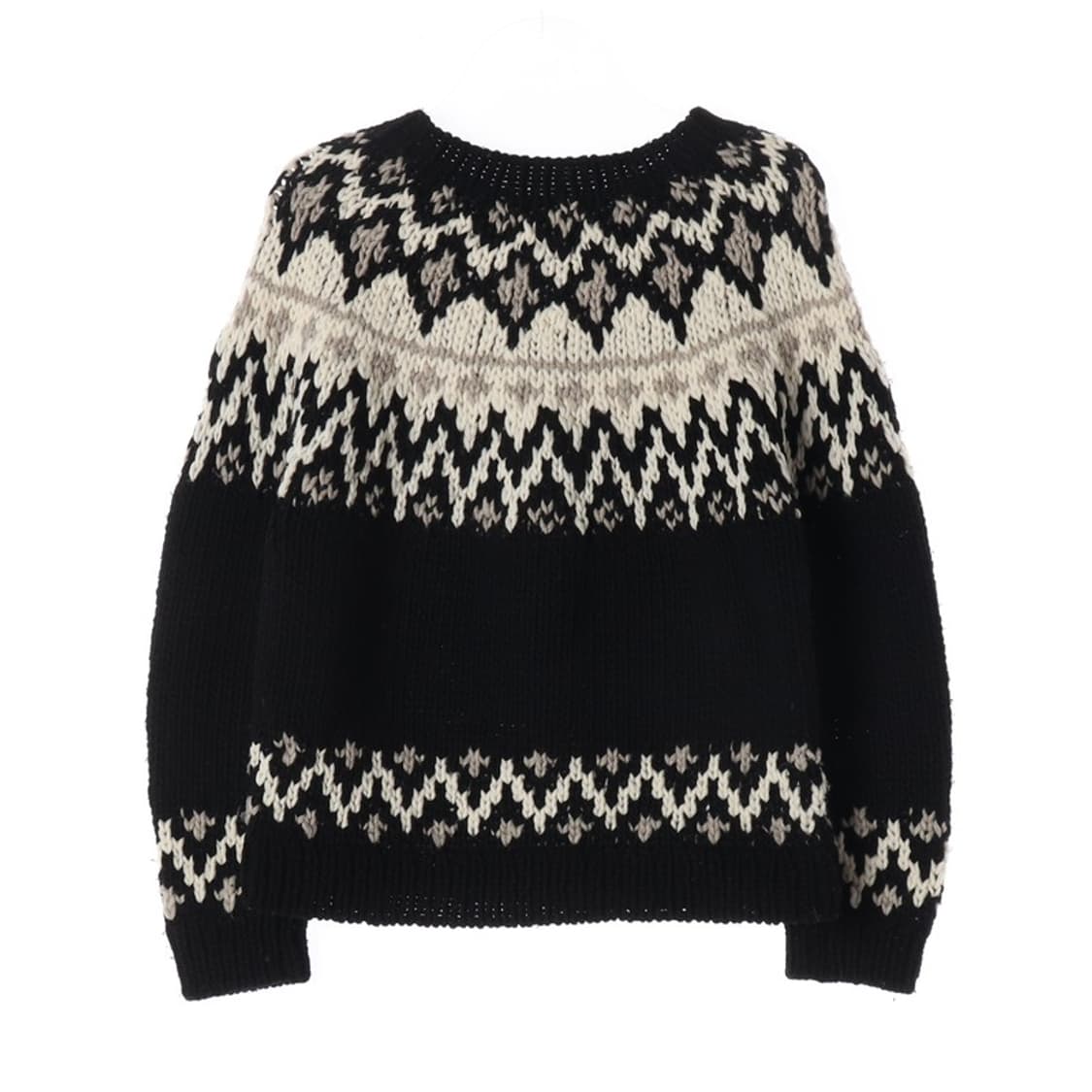 코엔 블랙 노르딕 페어아일 니트 F 상품이미지2