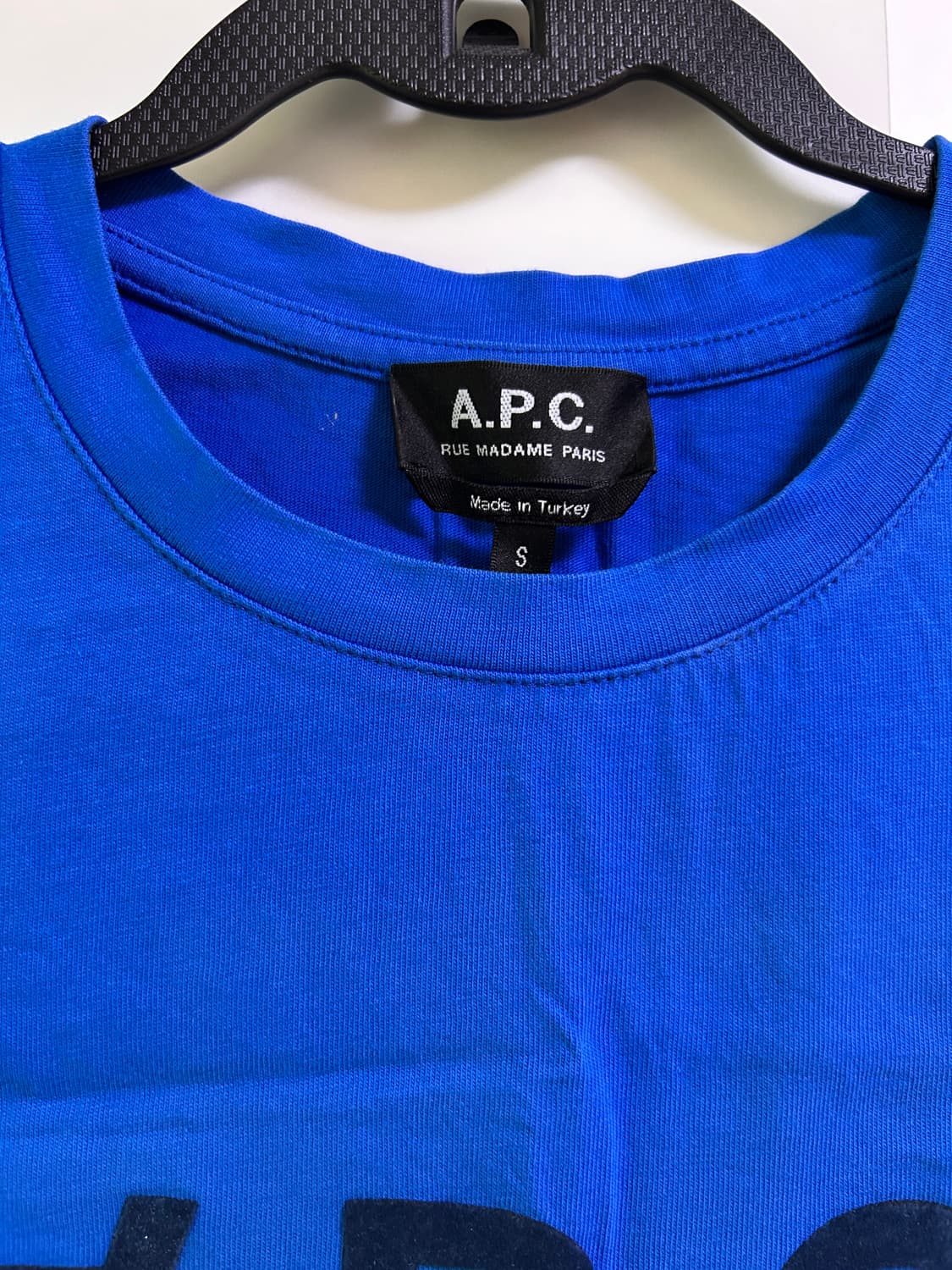 A.P.C 아페쎄 블루 로고 반팔 s 상품이미지3