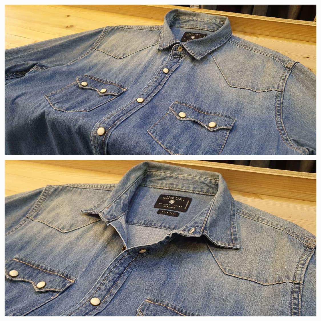 100.ZARA MAN 데님 셔츠 상품이미지3