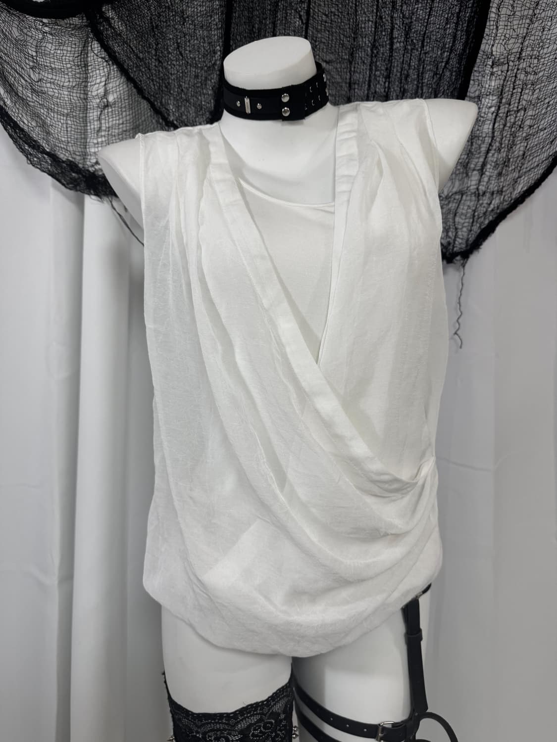 white detail blouse 상품이미지2
