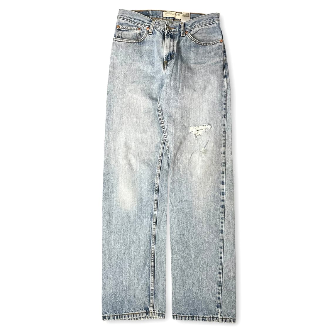 (31) 리바이스 505 31X34 데미지 연청 데님 팬츠 레귤러핏 상품이미지1