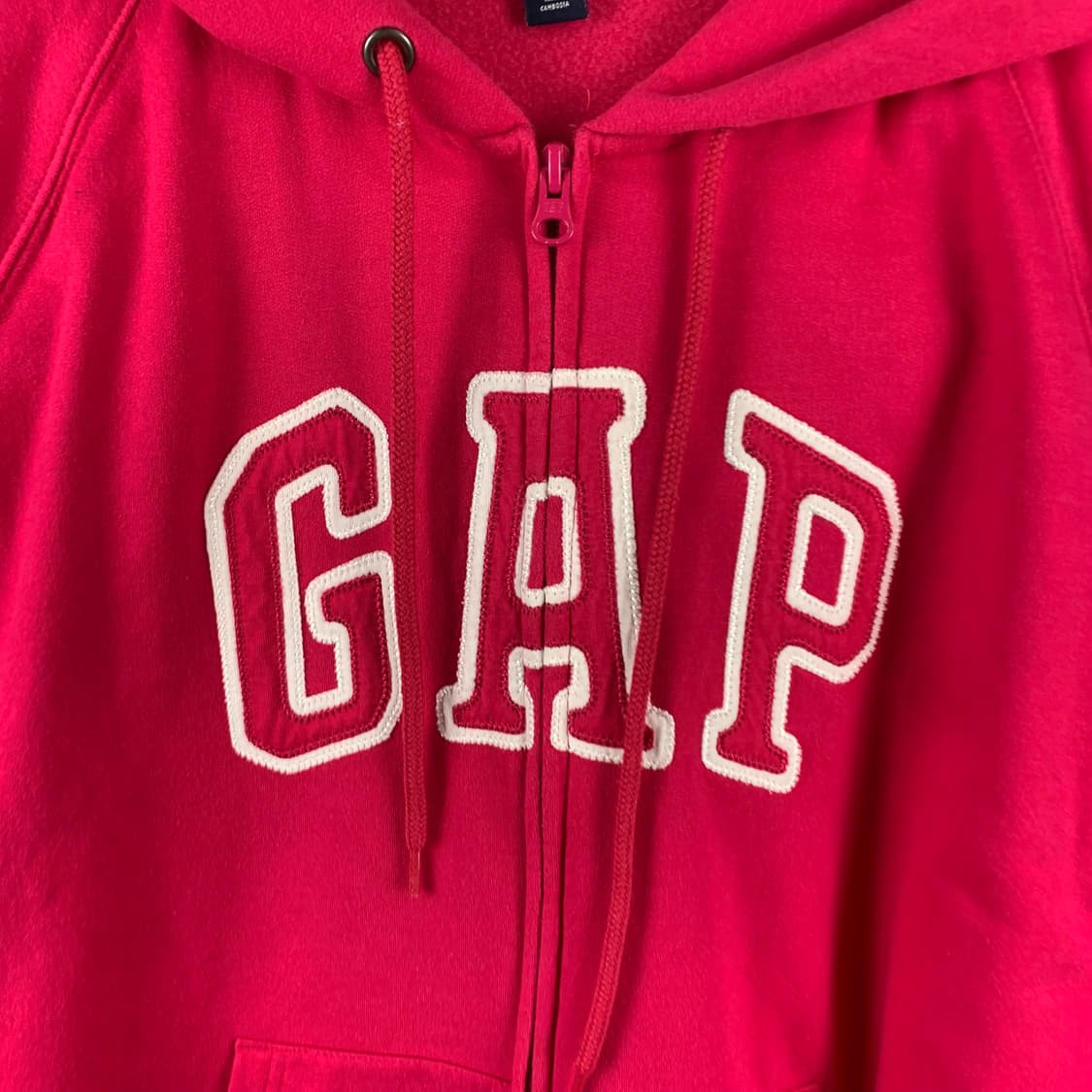 GAP 갭 빅로고 핑크 후드집업 상품이미지4