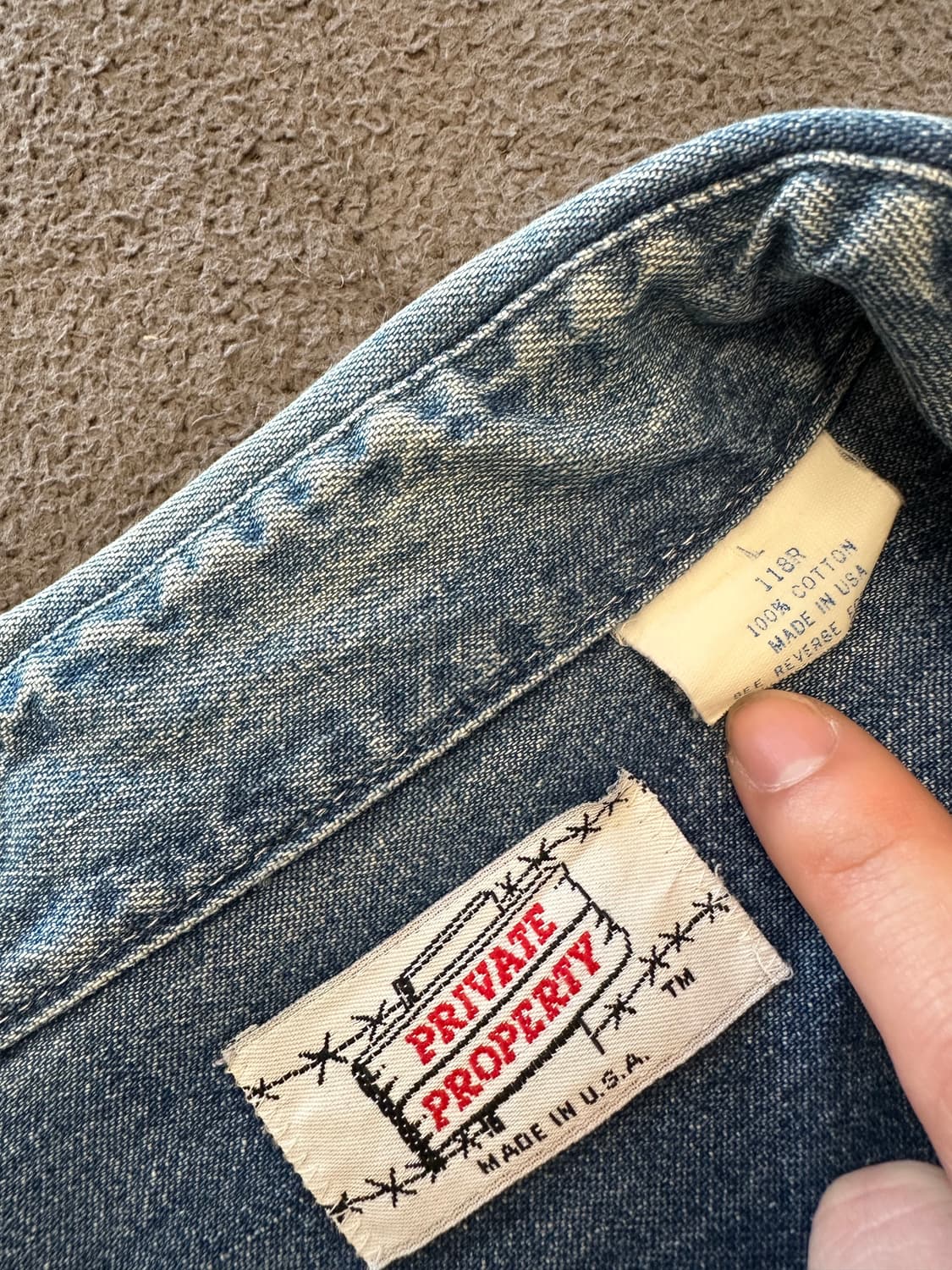 private property 80s USA 웨스턴 데님 처분  상품이미지2