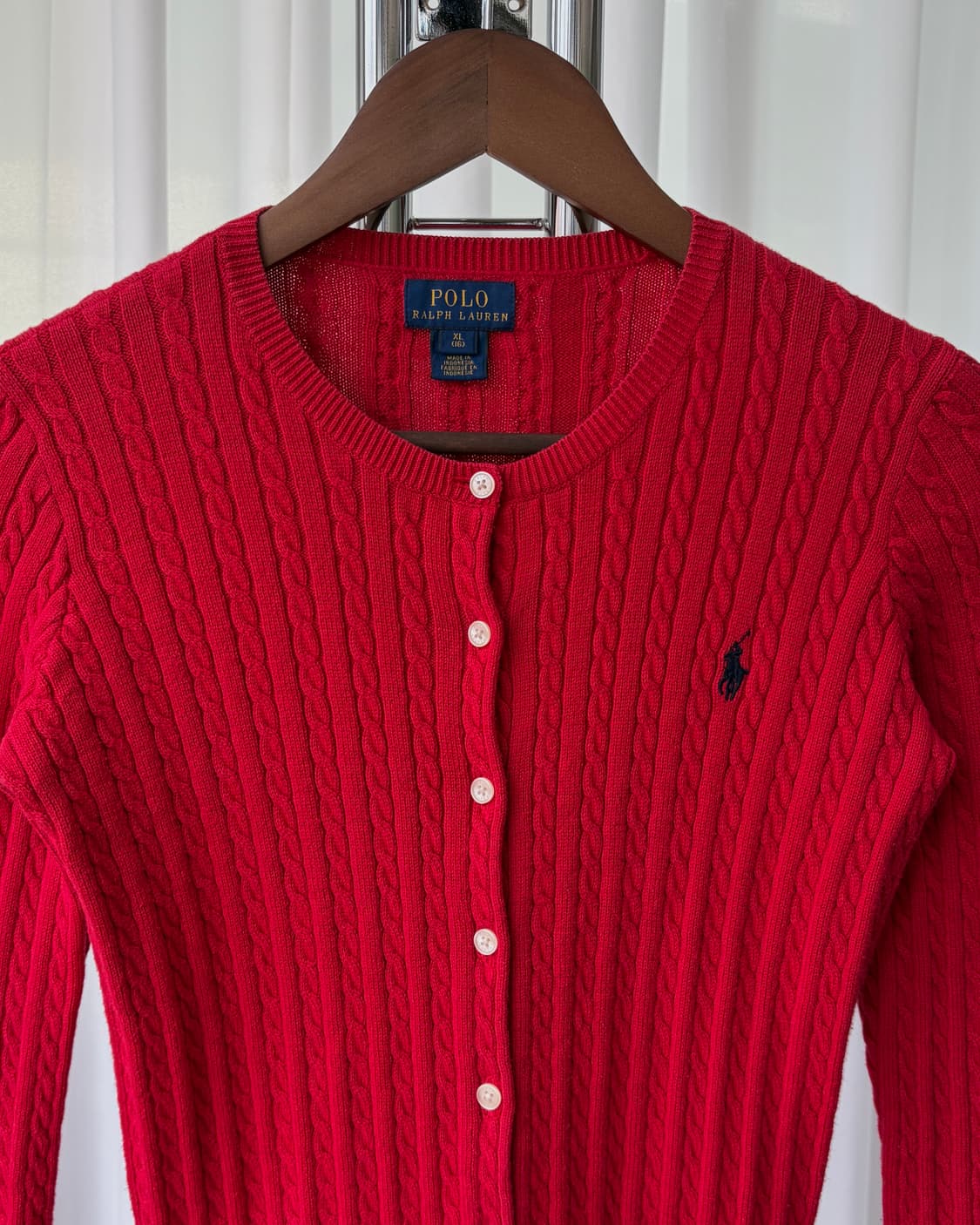 [S]폴로 랄프로렌 걸즈 꽈배기 케이블 니트 가디건 상품이미지5