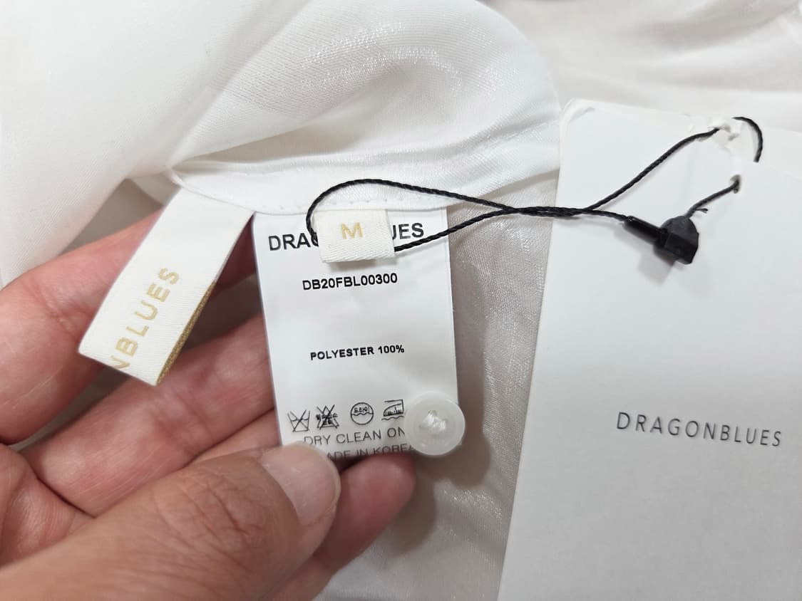 드래곤블루스 쉬머 리본타이블라우스 55-66 새상품 상품이미지7