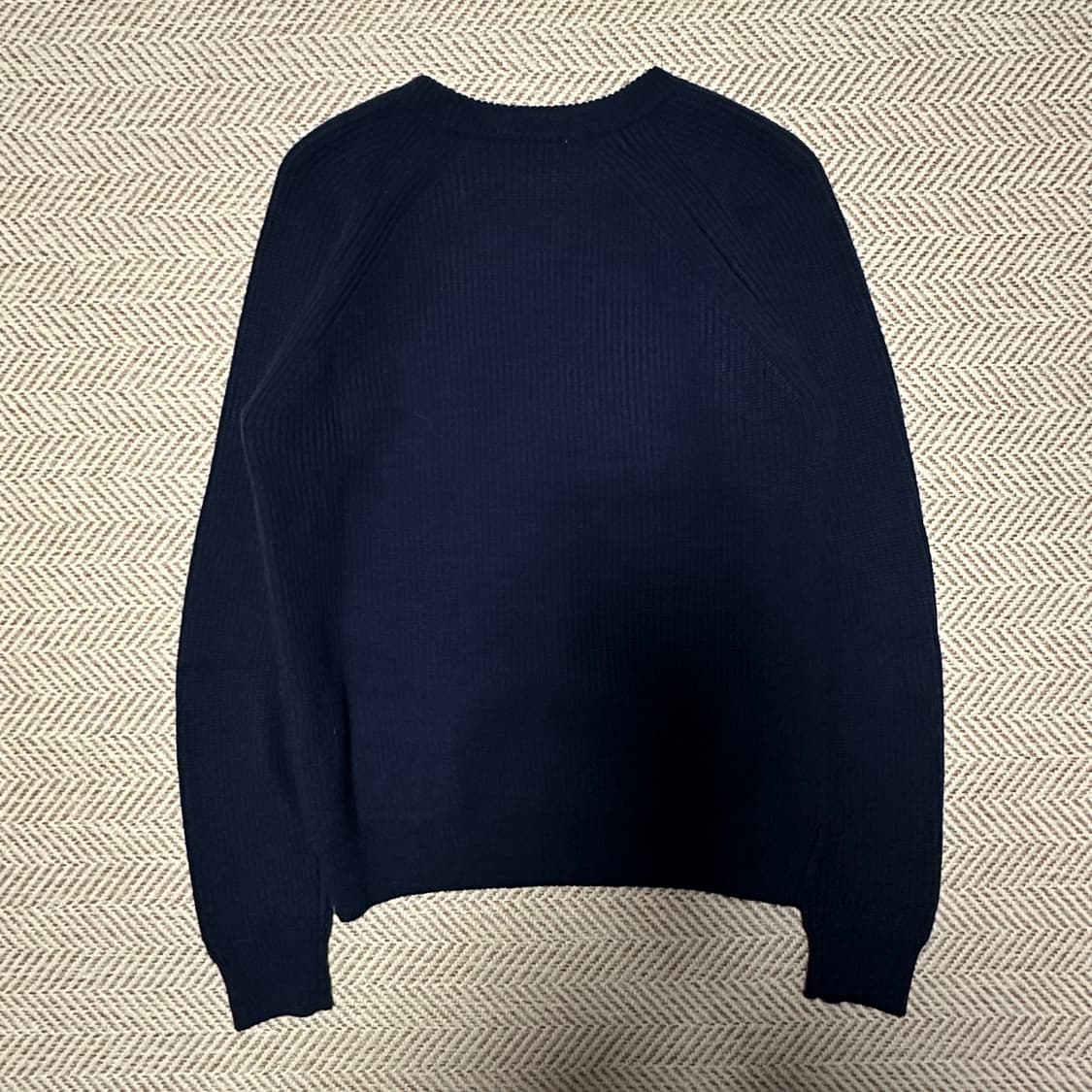 URBAN RESEARCH wool knit sweater navy 상품이미지2