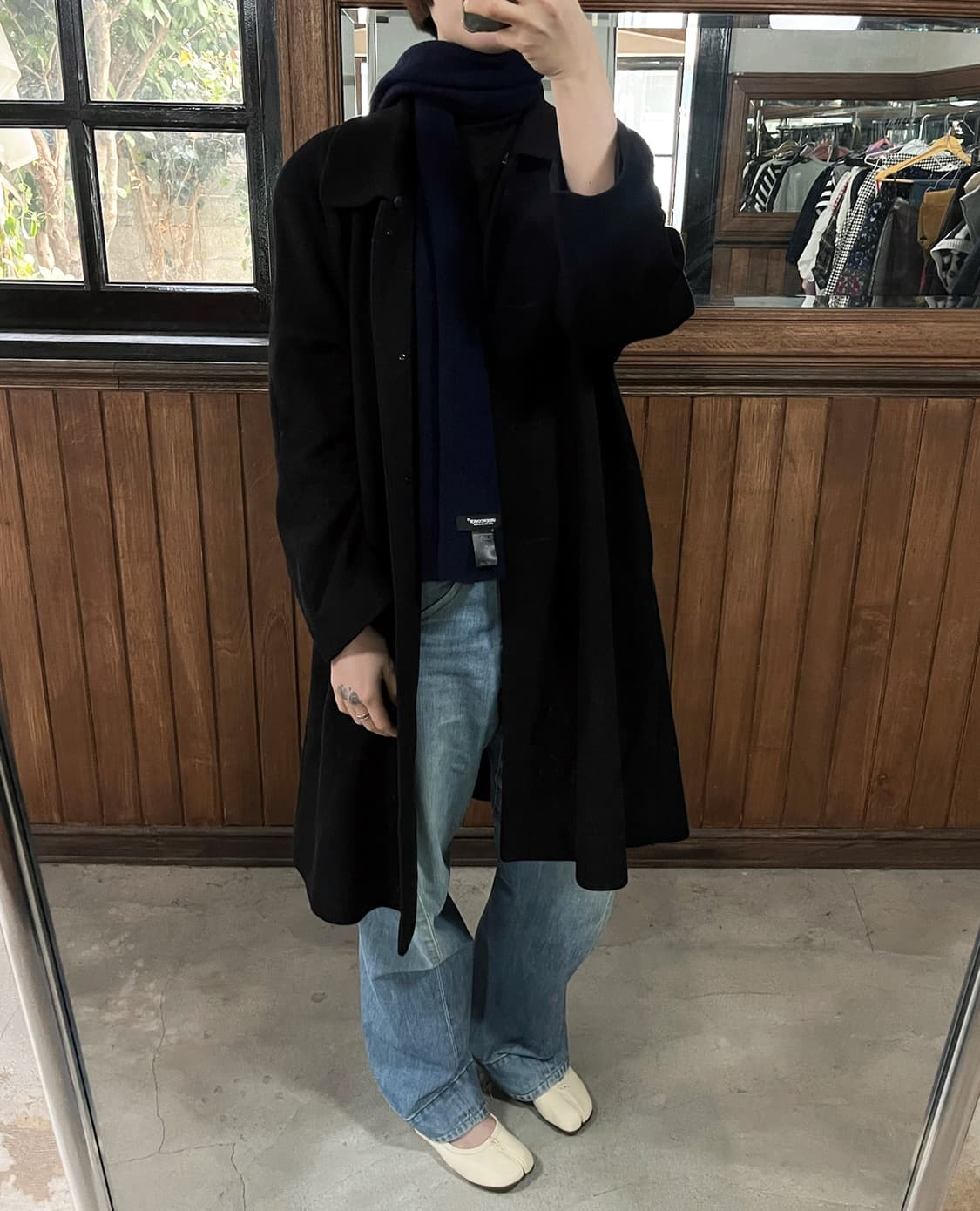 JPV neckline fur cashmere coat 상품이미지4