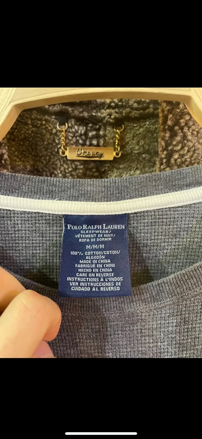 폴로 랄프로렌 차콜 롱슬리브 m(상태좋음) 상품이미지2