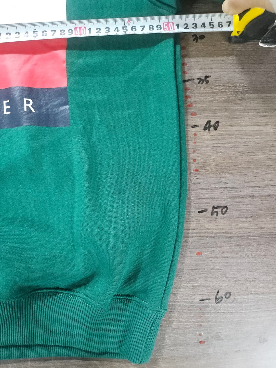 타미힐피거 그린 로고 기모 맨투맨 M 상품이미지5