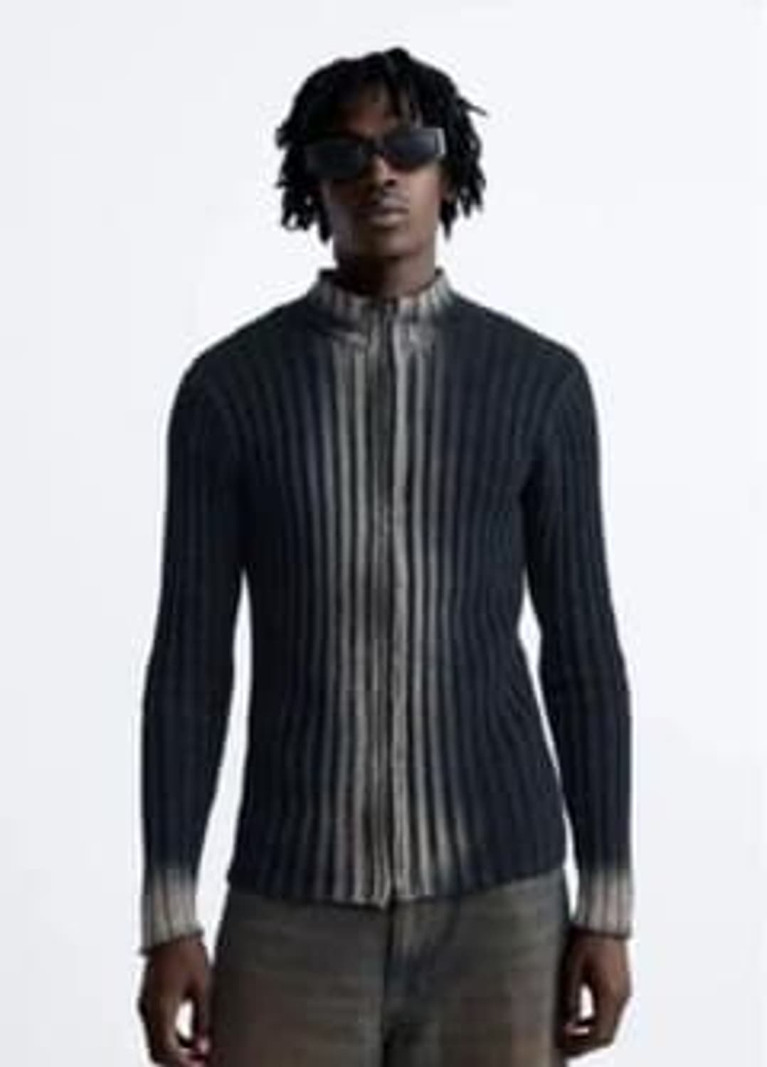 자라 베를린 에디션 페이디드 니트 집업 삽니다 상품이미지1