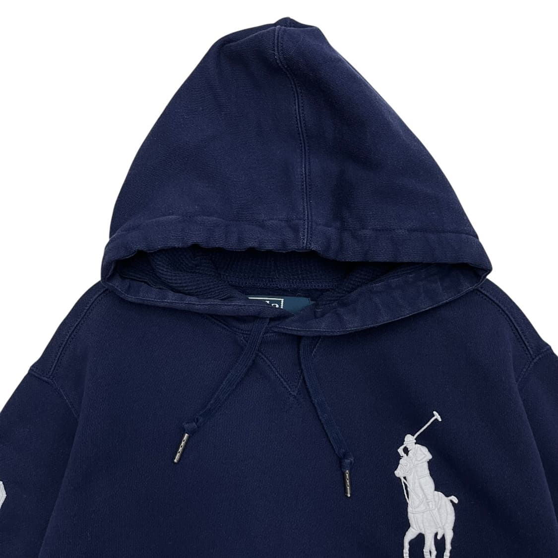 폴로 랄프로렌 화이트 빅포니 네이비 후드 M 상품이미지4