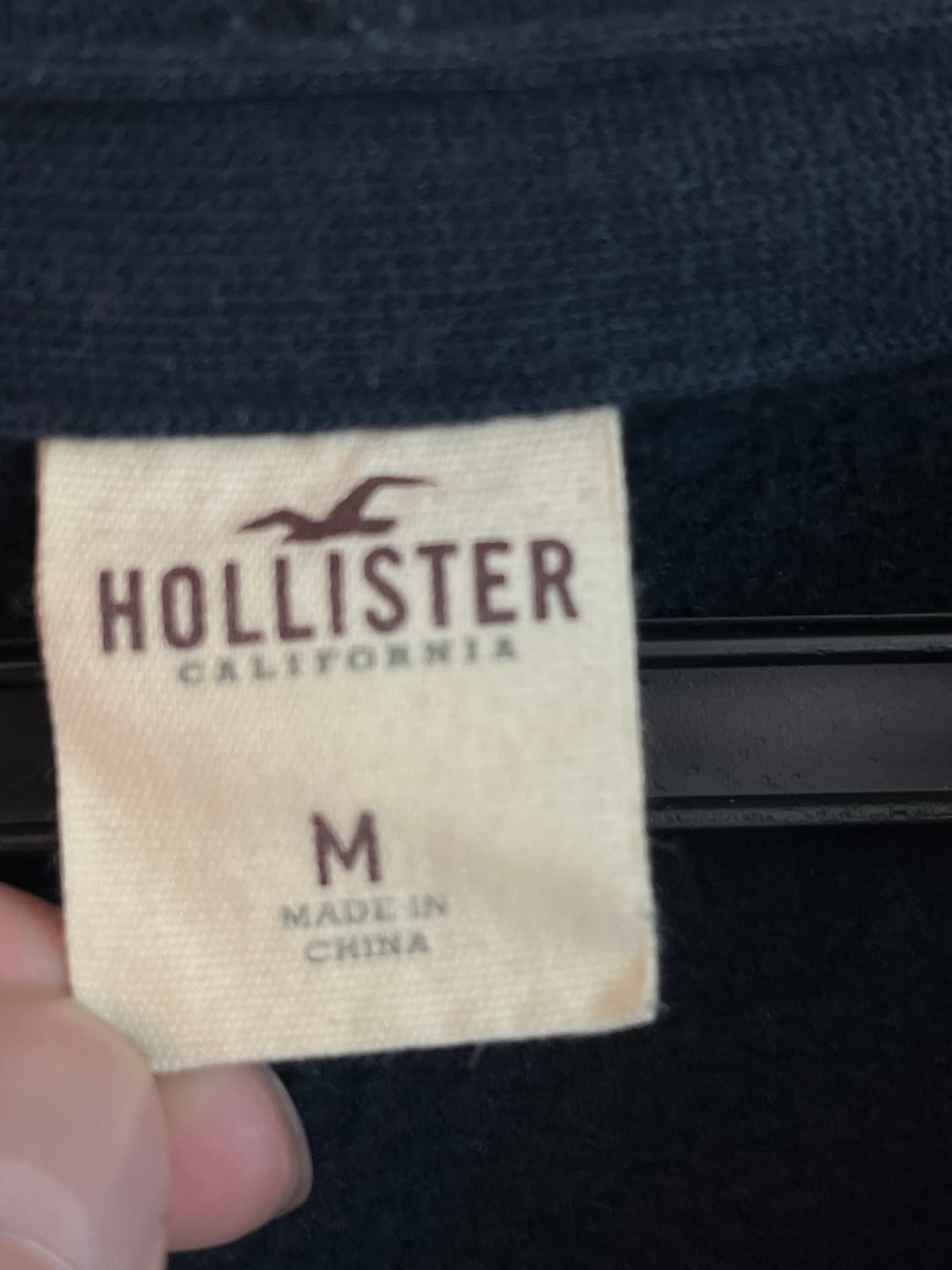 홀리스터 스펠로고 네이비 후드집업 [M]  상품이미지4