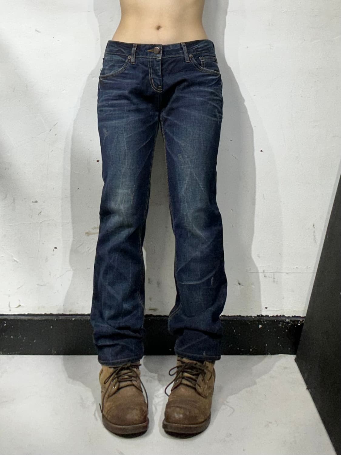 에비수 진청 다이콕 워싱 데님 청바지  상품이미지3