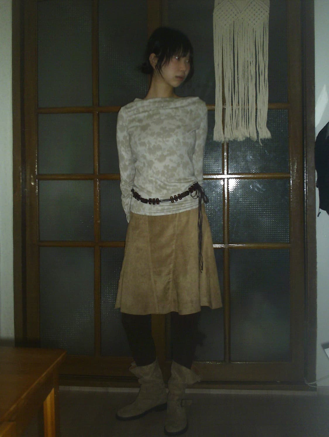 vintage flower jacquard top 상품이미지3