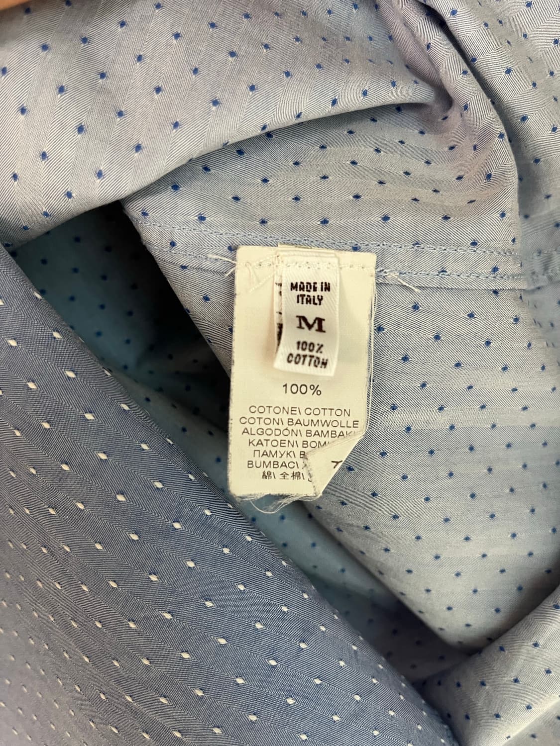 브루넬로 쿠치넬리 슬림핏 남방 하늘색 M 정품 상품이미지3