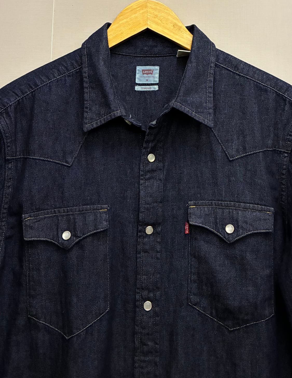 (L)리바이스 데님 투포켓 웨스턴셔츠 데님셔츠 인디고블루 levis 상품이미지3