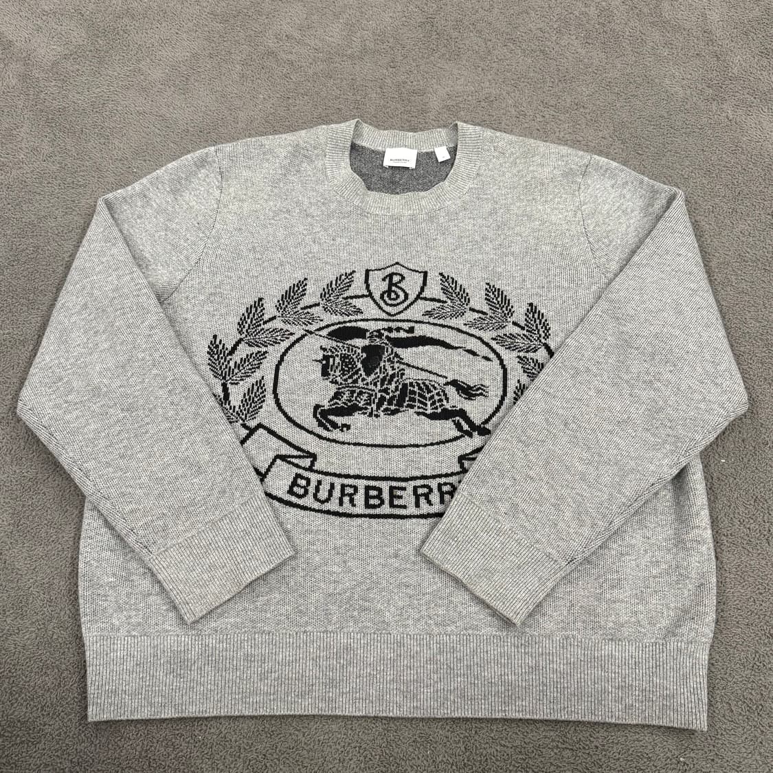 [정품/M] 버버리 EKD 울자카드 오버사이즈 스웨 터다크 썬더 c1 상품이미지2