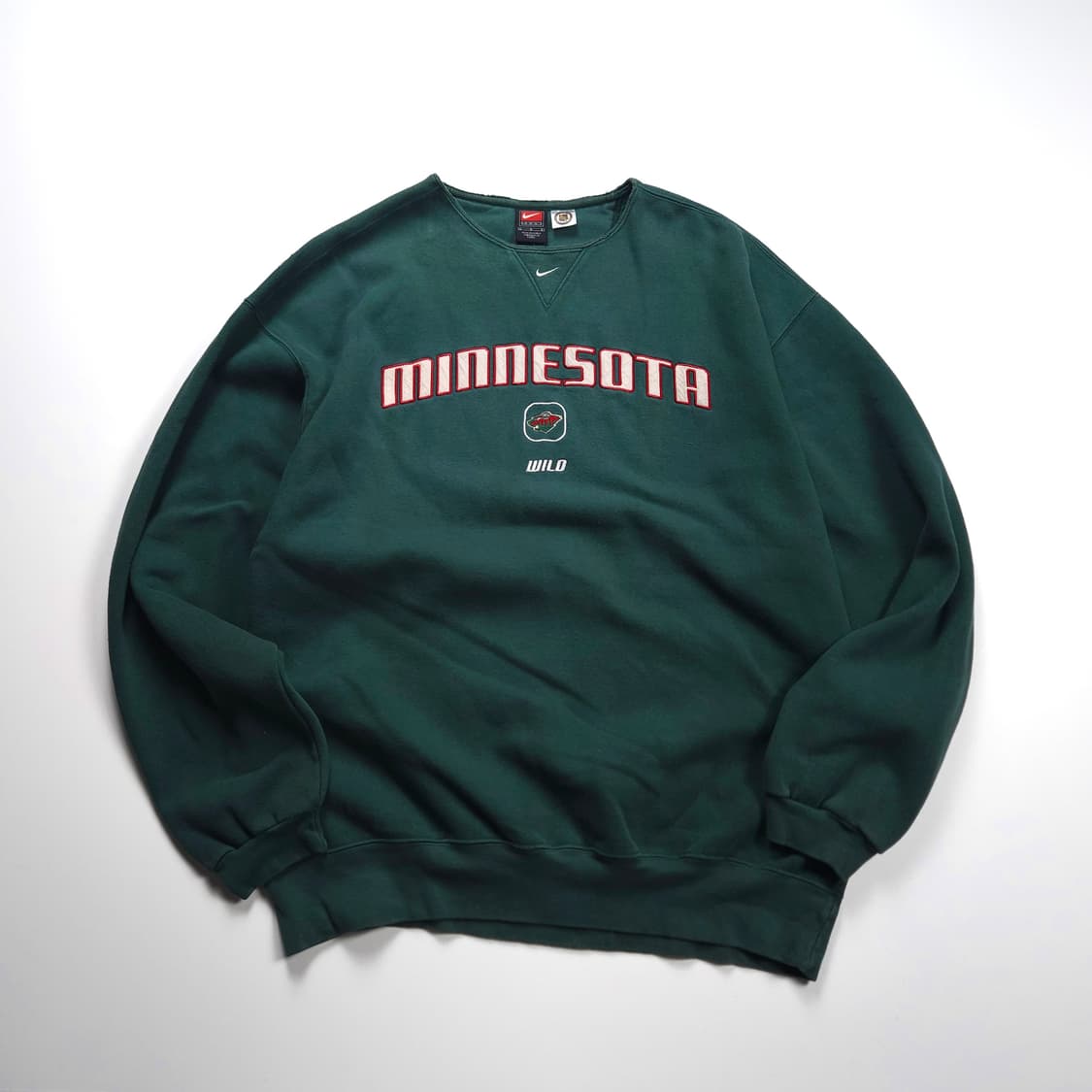 90s 나이키 미네소타 스펠아웃 빅로고 카키 스웻 맨투맨 (100) 상품이미지2