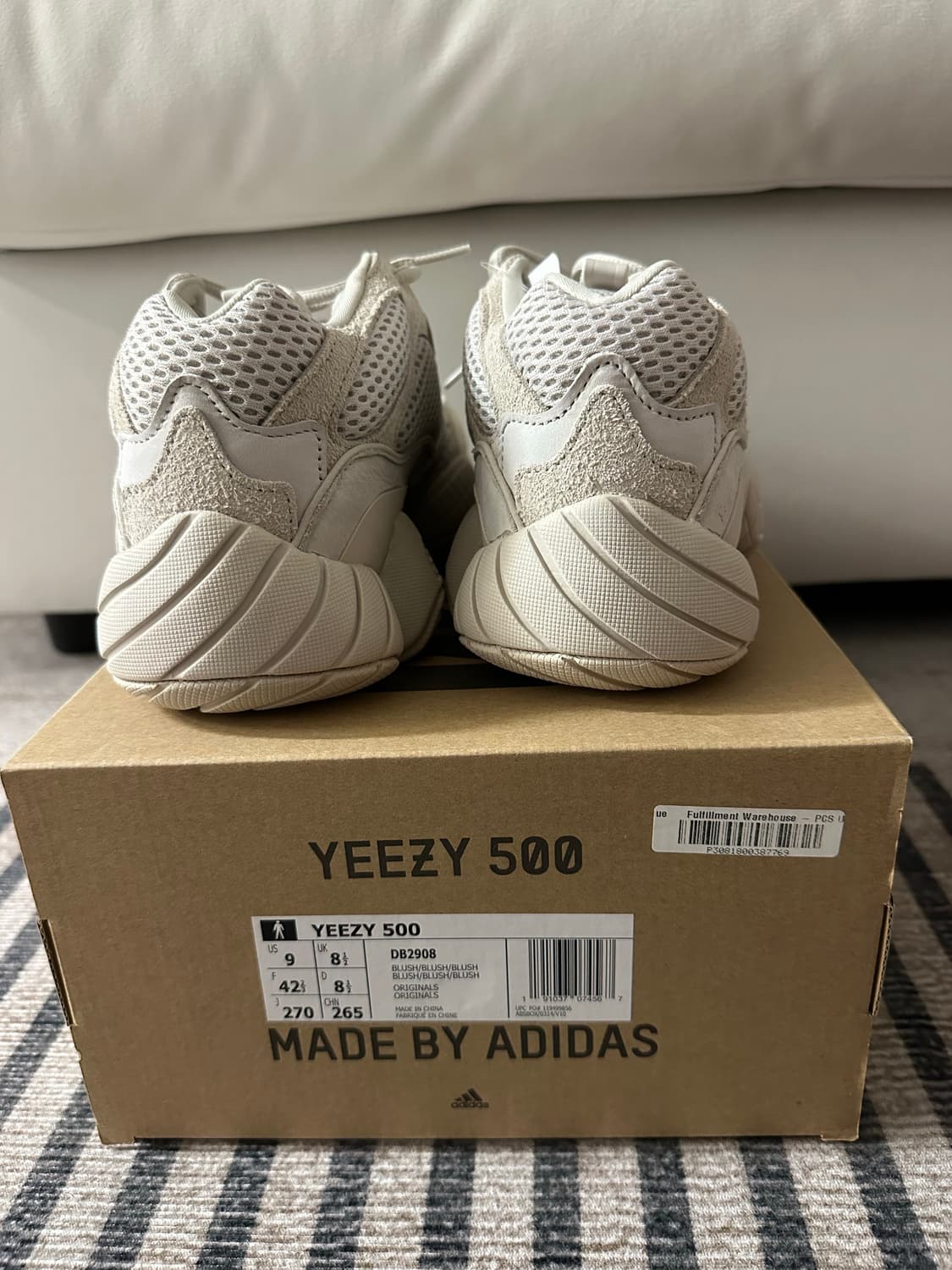 (새상품) YEEZY 이지 500 블러쉬 270mm 상품이미지6