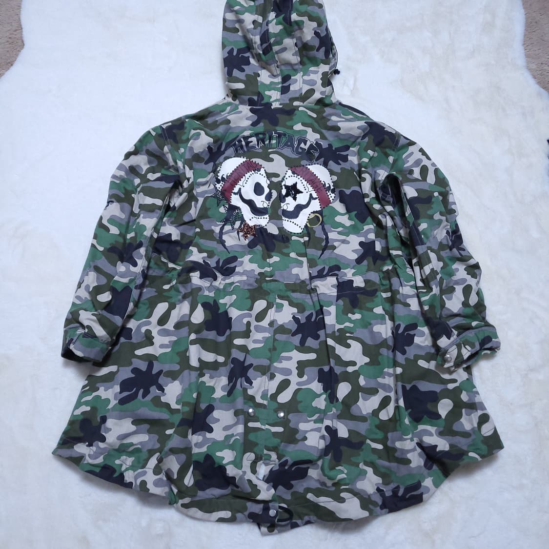 듀엘 카모 여성 야상점퍼 55 0227  뽀샤샤 상품이미지2