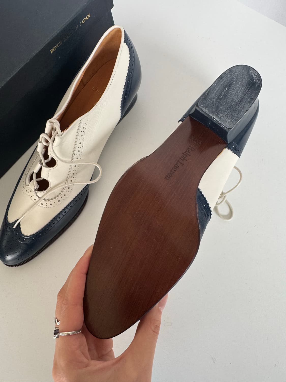 [희귀] Ralph Laure 랄프 로렌 투톤 옥스포드 슈즈 상품이미지4