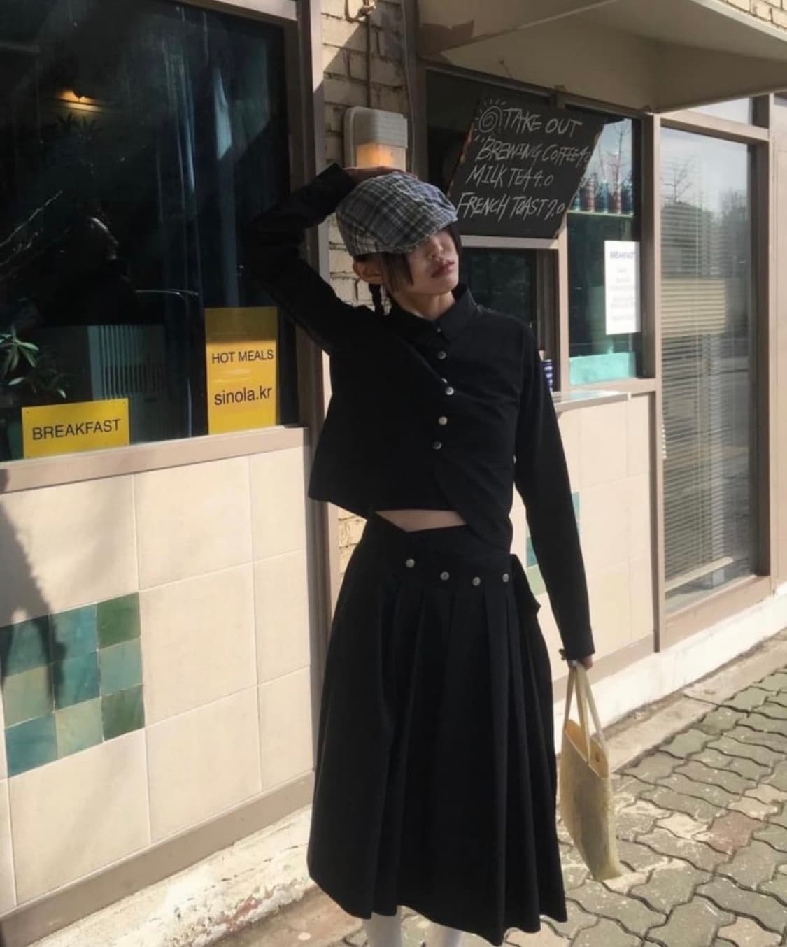 텍스처서울 mo skirt 블랙 상품이미지1