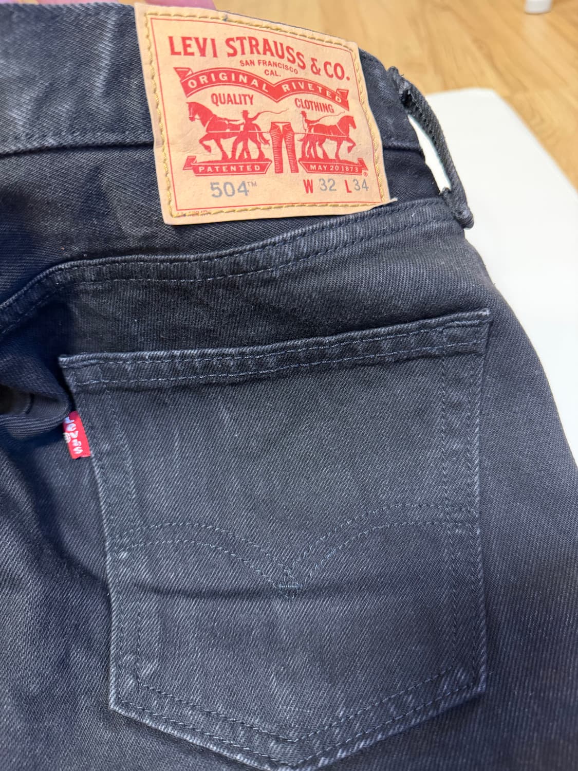 리바이스 빈티지 데님 32 흑청 블랙 상품이미지3