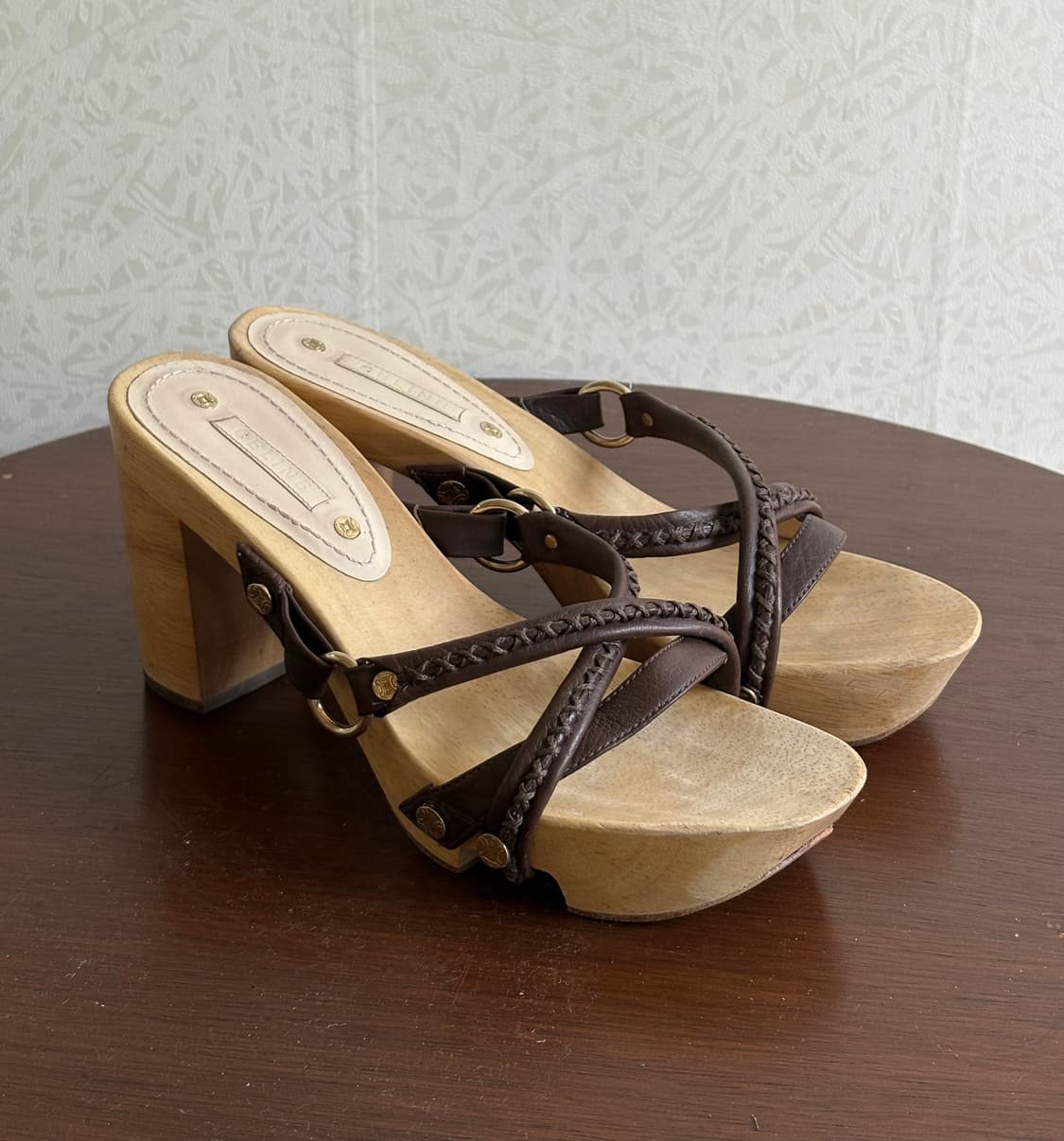 Celine wood leather sandle 상품이미지2