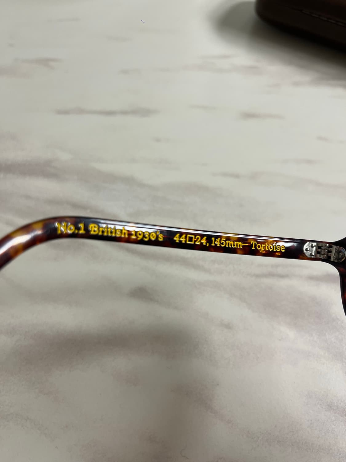 오르오르 1930‘s British 안경 (Tortosie 컬러) 상품이미지5