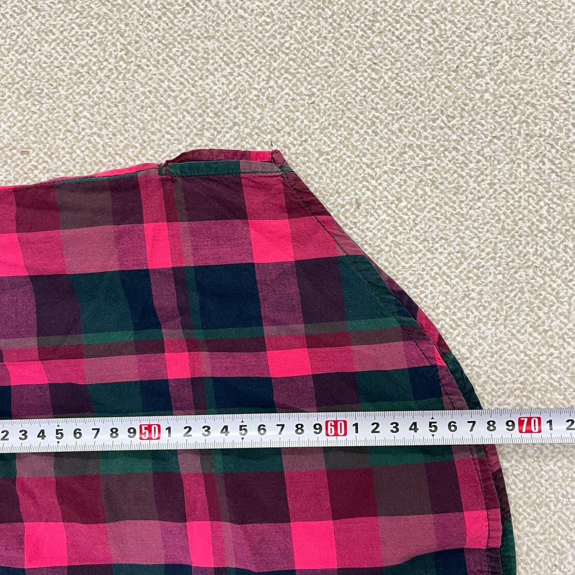 [XS] 타미힐피거 레드 타탄체크 릴렉스핏 셔츠 남방 0112M1 상품이미지7