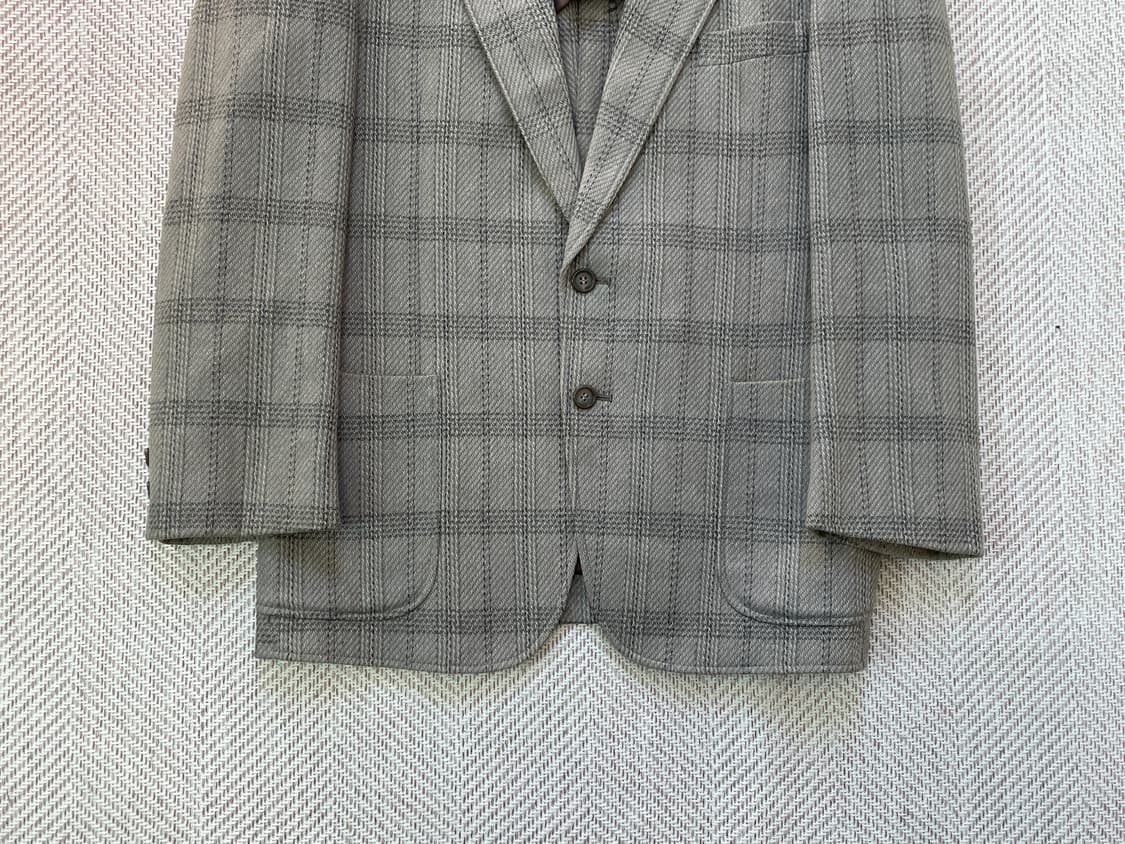 빈티지 캐시미어 체크 블레이저 J04149 상품이미지2