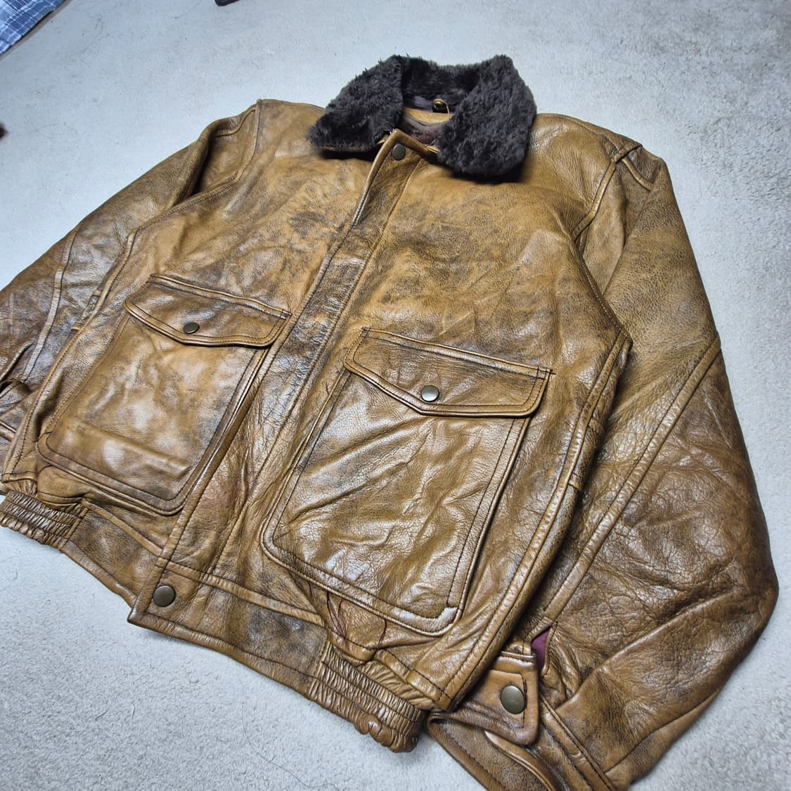 빈티지 G1 소가죽 자켓
 상품이미지3