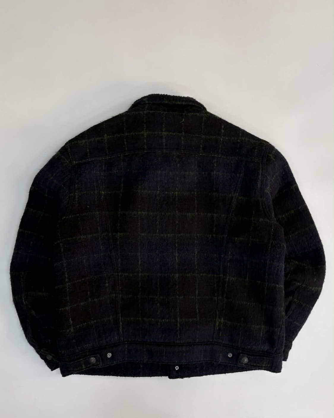[M] 리바이스 타탄체크 울 쉐르파 트러커 자켓 상품이미지2