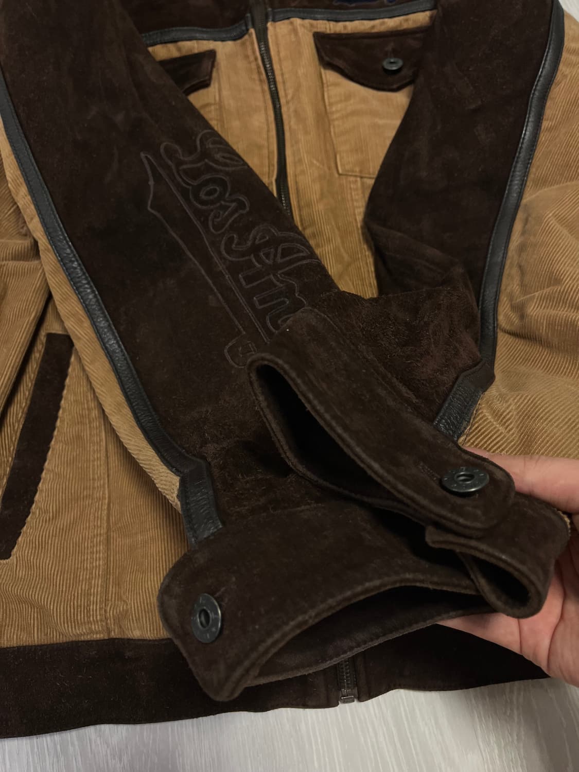 MLB 소가죽 골덴 자켓 105  상품이미지3