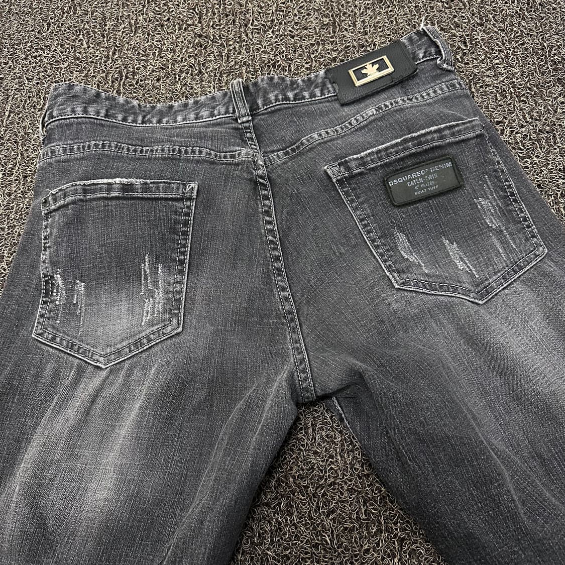 디스퀘어드2 데님 워싱 흑청바지 팬츠 34인치 상품이미지6