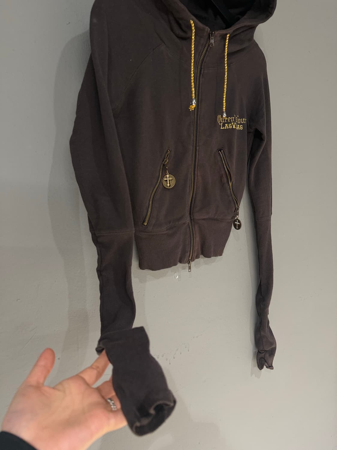 D.I.A back lettering 2-way hood zip-up 상품이미지7