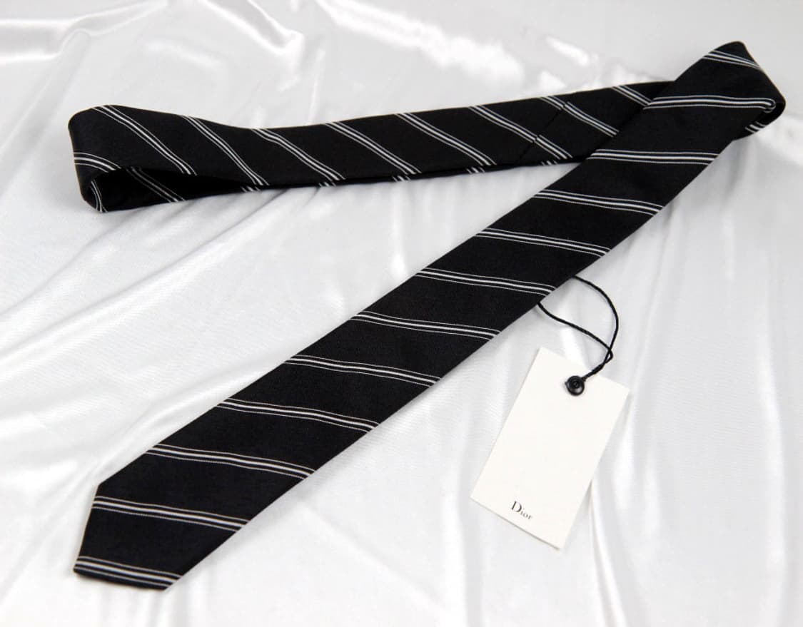 디올 5.2cm 미사용 신형 슬림 남자 명품 넥타이 상품이미지2