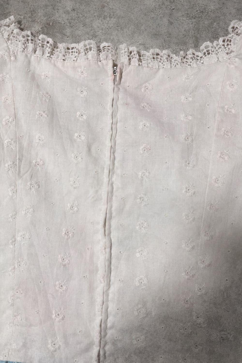 70s Prairie Dress 블루킹엄체크 빈티지 드레스 상품이미지8