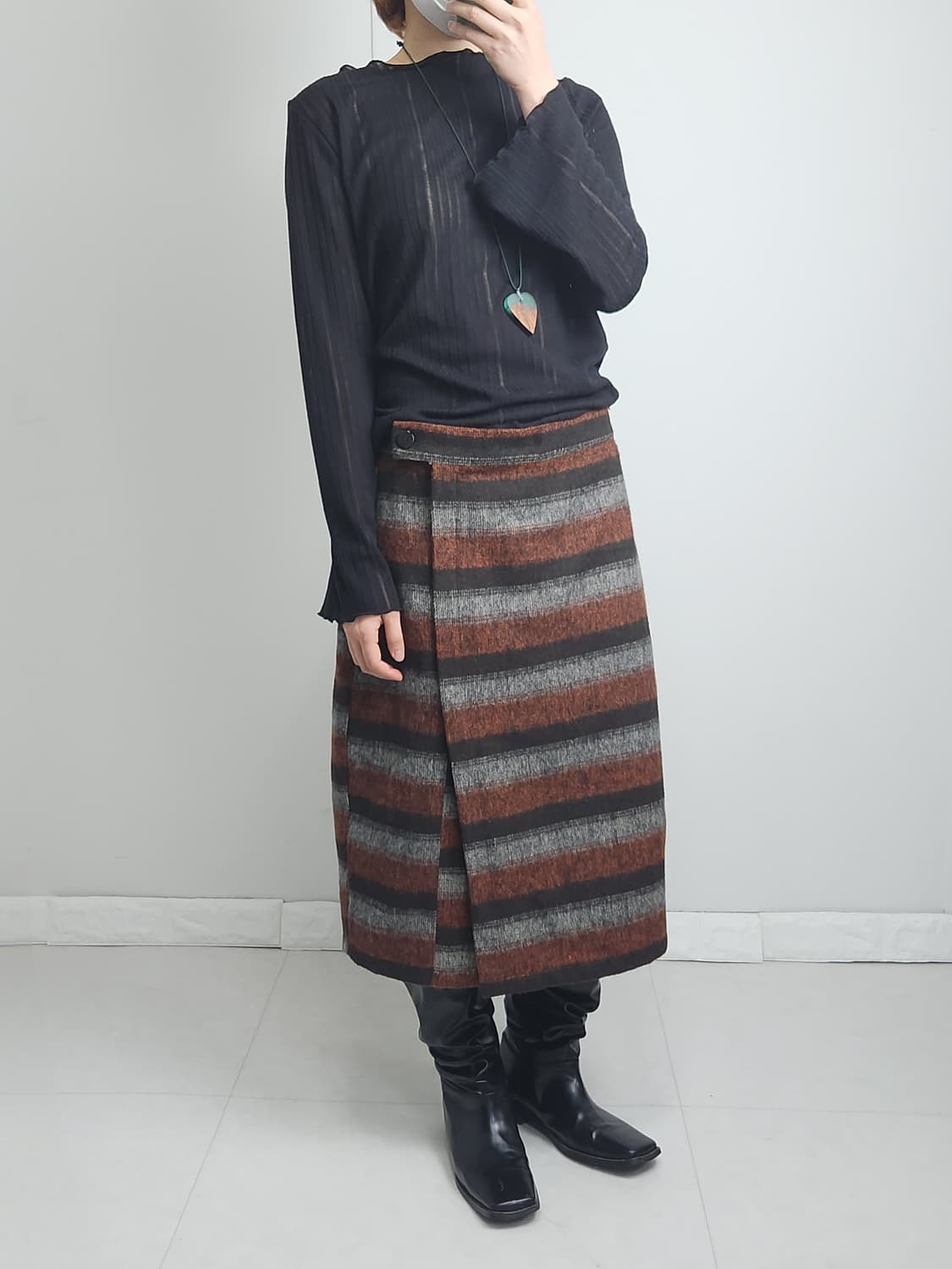 라인 스커트 상품이미지3