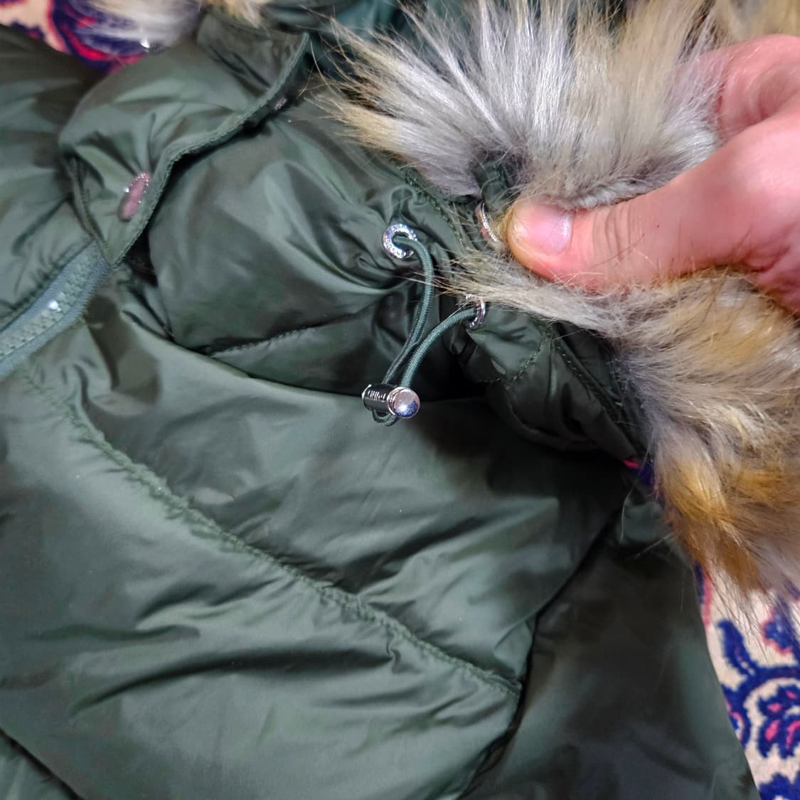 (미사용)타미진스 나일론 롱 후드 다운 패딩 코트 85size 상품이미지6