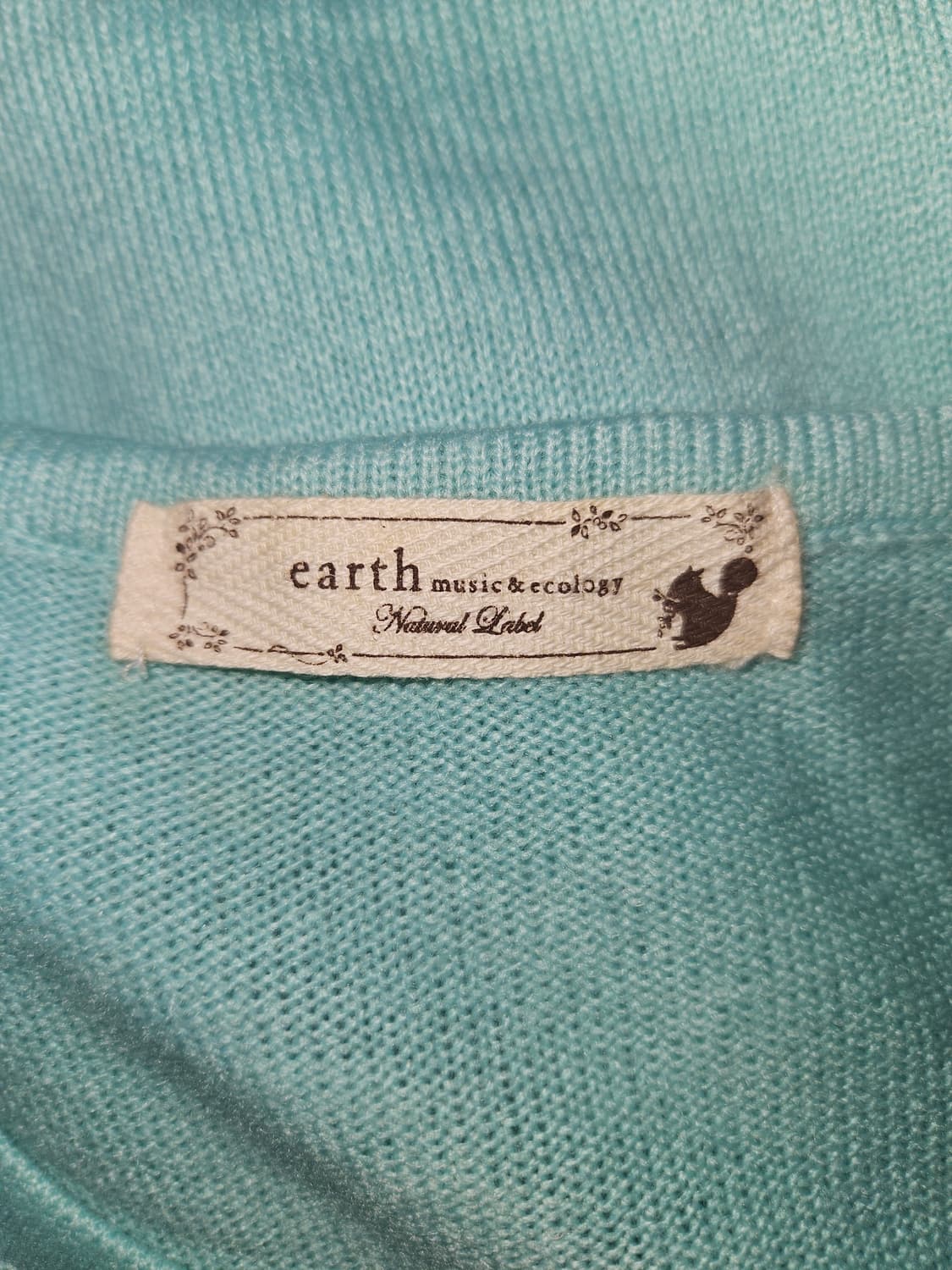 earth music&ecology 그린 에메랄드 니트 원피스 상품이미지4