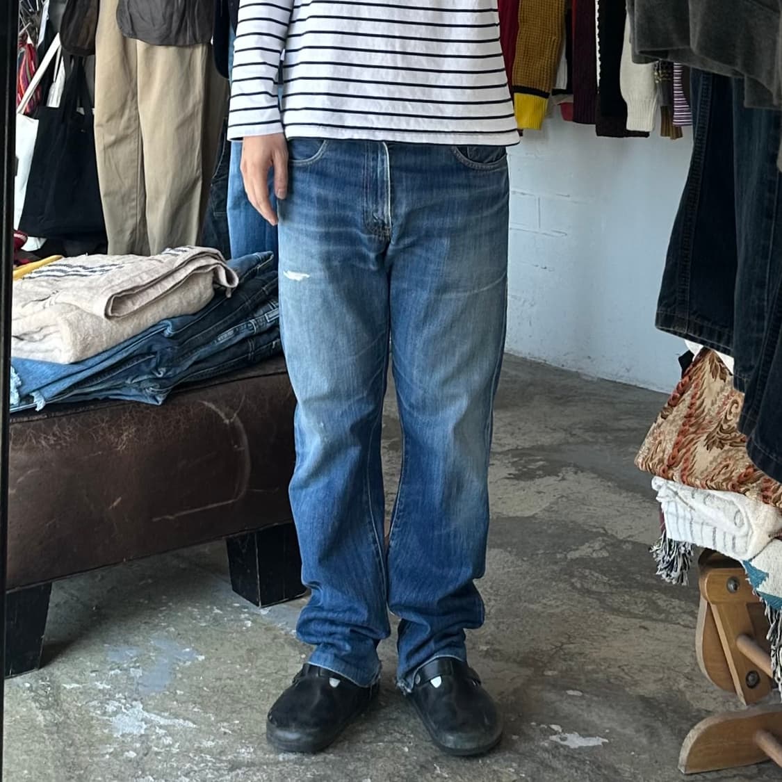 (착용컷) 리바이스 505 (남성용 34-35) 상품이미지3