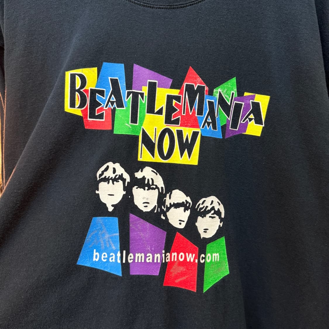 00S 비틀즈 비틀매니아 그래픽 락밴드 티셔츠 XL 상품이미지2
