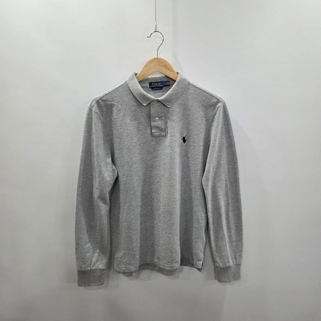 폴로랄프로렌 피케 카라 롱슬리브 그레이 M 상품이미지1
