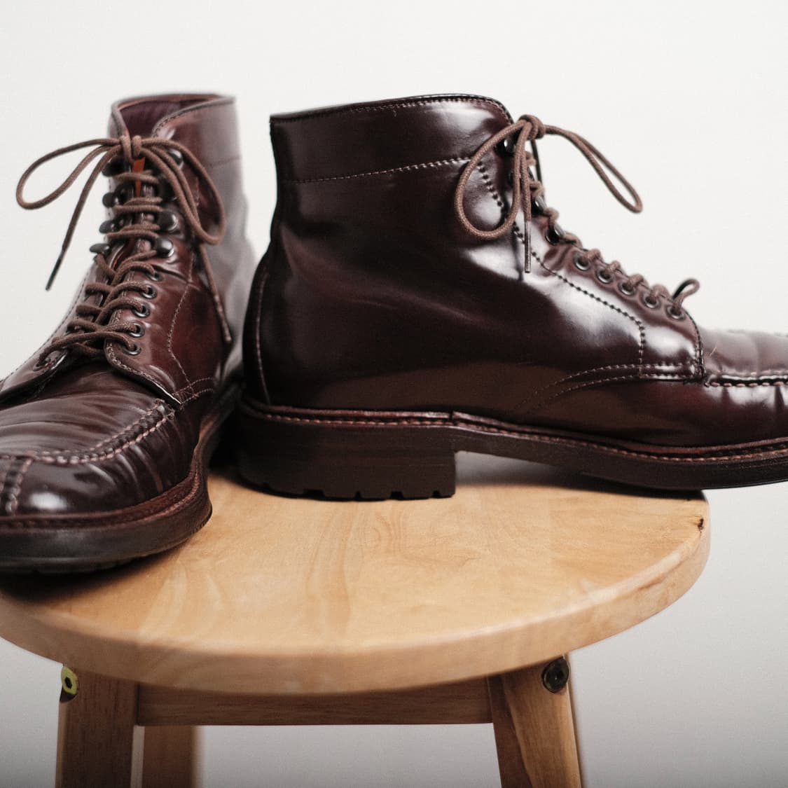 알든 40218HC 6.5D 버건디 코도반 NST 탱커 부츠 상품이미지8