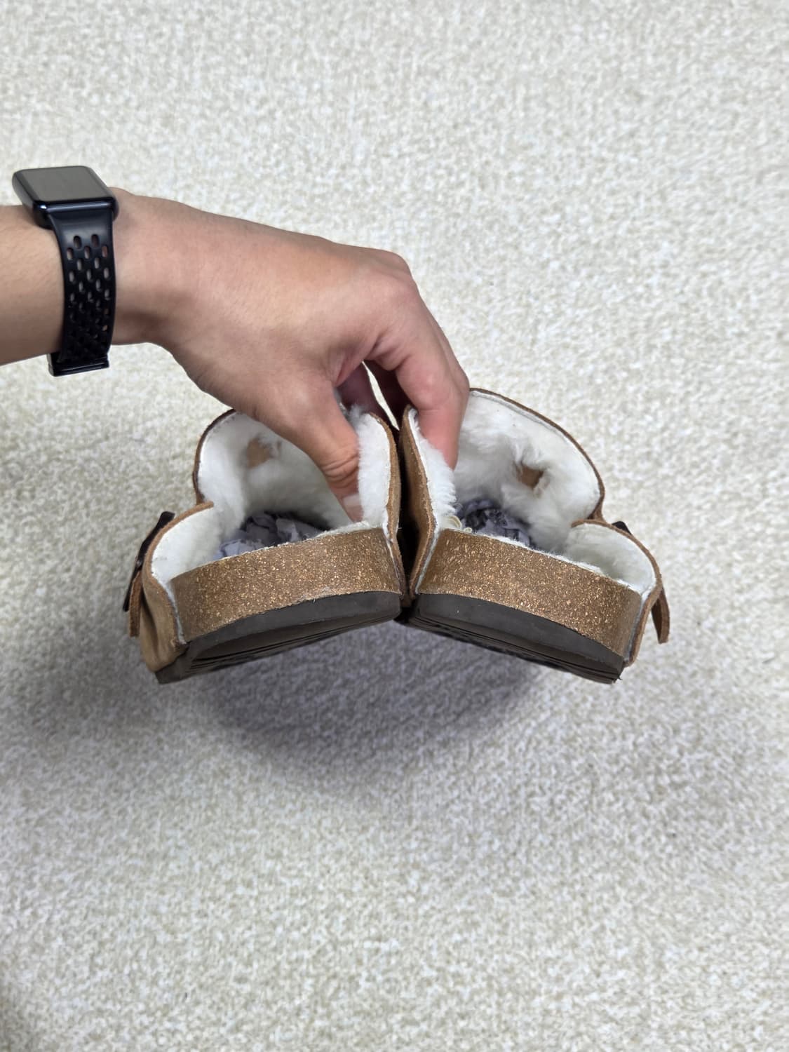 [오즈웨어 어그] 코르크 스웨이드 양털 클로그 슬리퍼 | 00222 상품이미지5