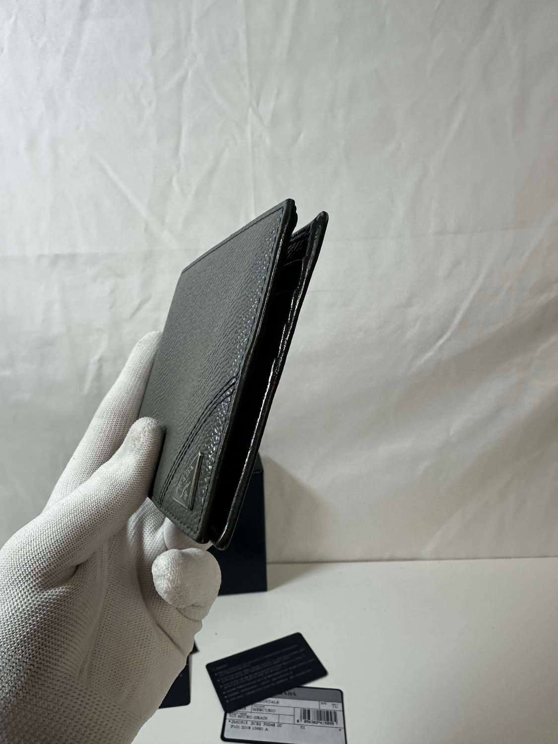 프라다 레더 삼각로고 반지갑 (OS) 상품이미지5