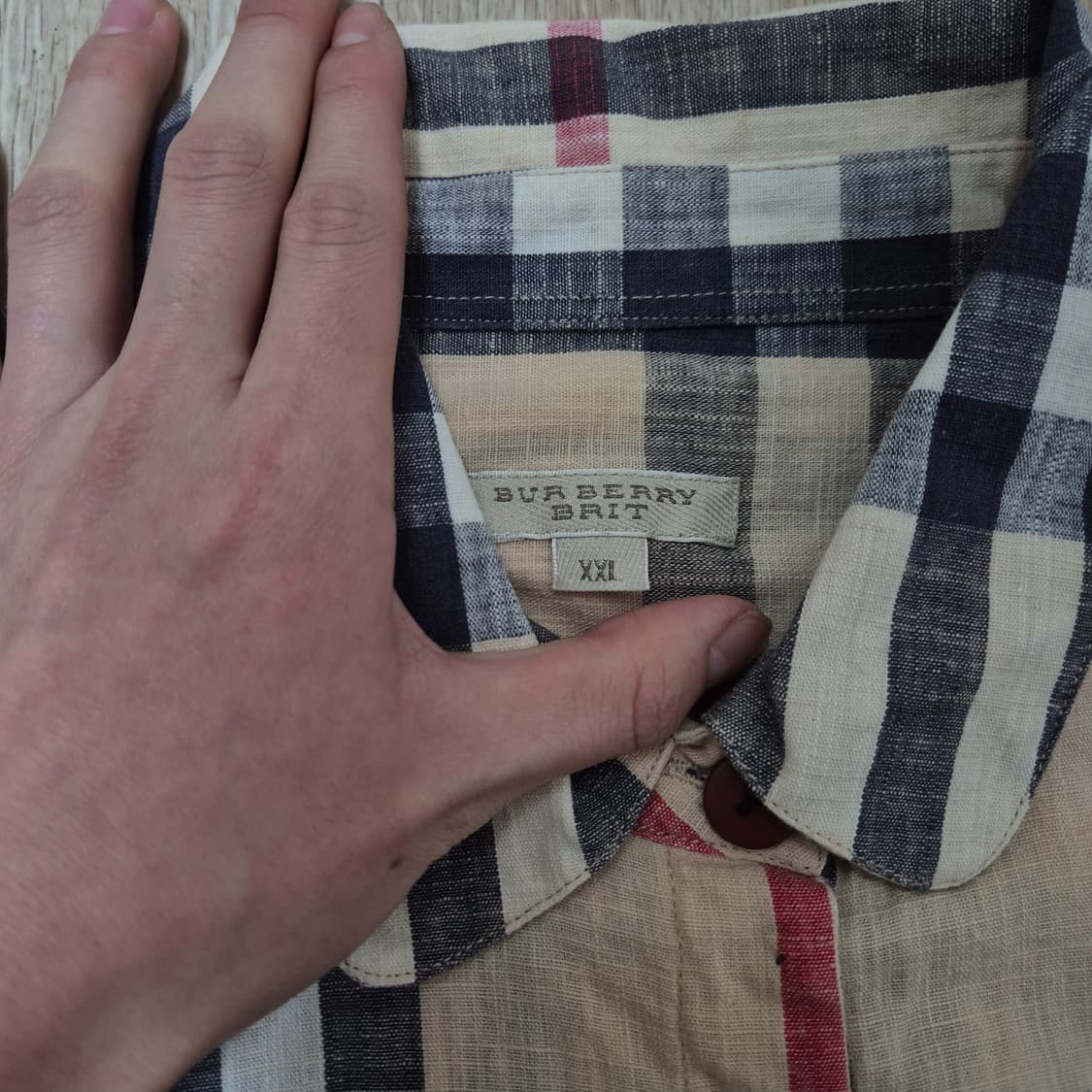 버버리 브릿 여성 노바체크 셔츠 2XL(110) 상품이미지4